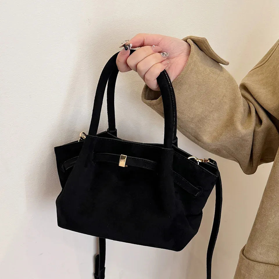 Bolsa Feminina de Camurça Safira SF712