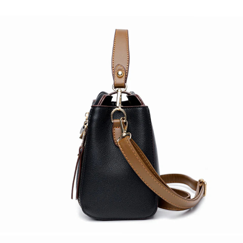 Bolsa Feminina de Couro Legítimo Safira SF888