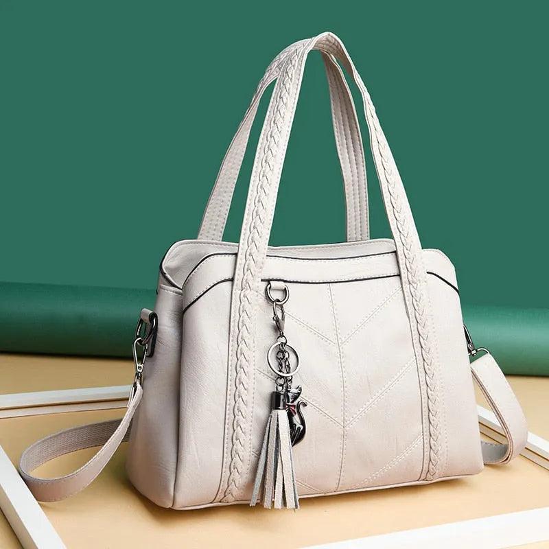 Bolsa Feminina de Couro Legítimo Safira SF437