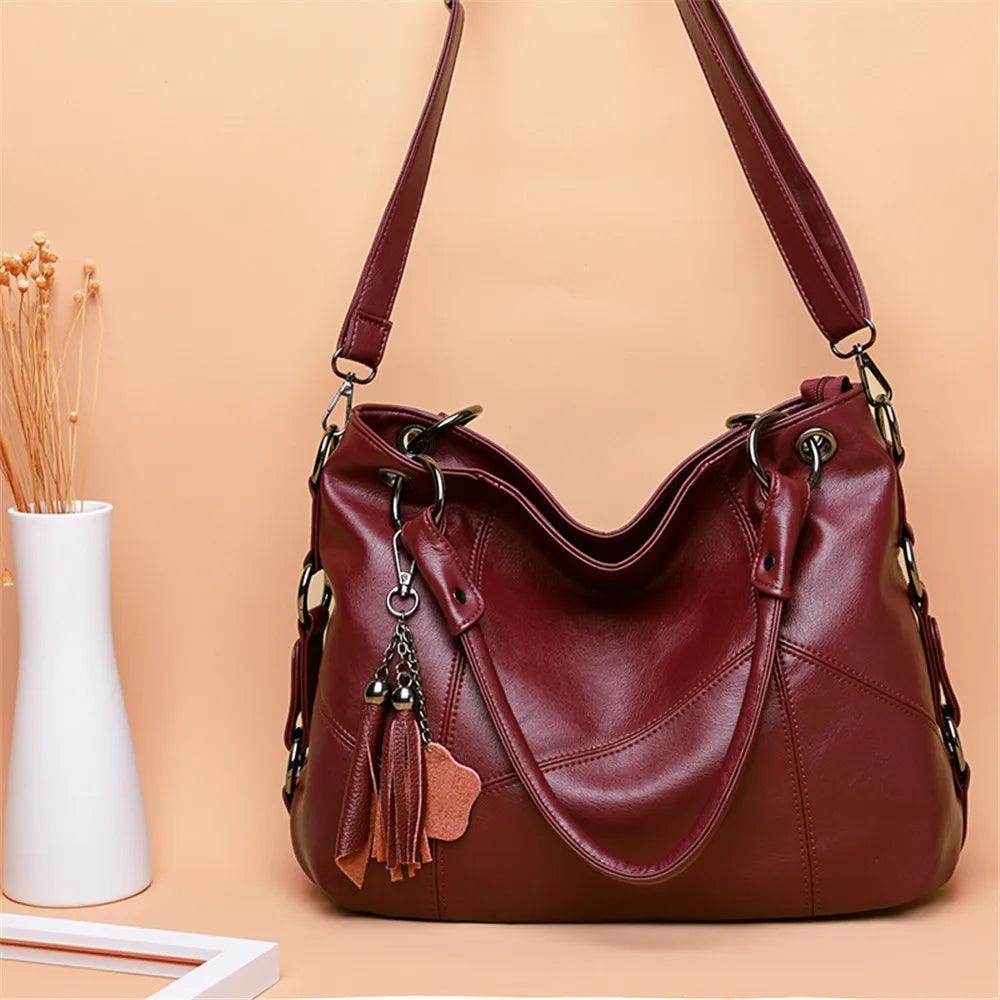 Bolsa Feminina de Couro Legítimo Safira SF547