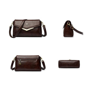 Bolsa Feminina de Couro Legítimo Safira SF227