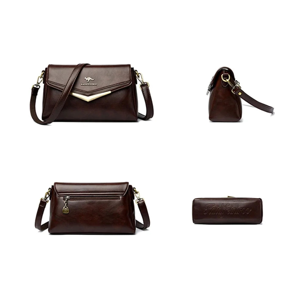 Bolsa Feminina de Couro Legítimo Safira SF227