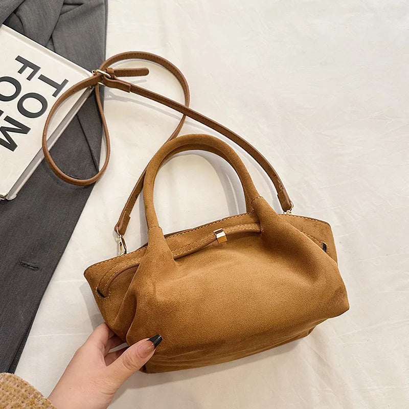 Bolsa Feminina de Camurça Safira SF712