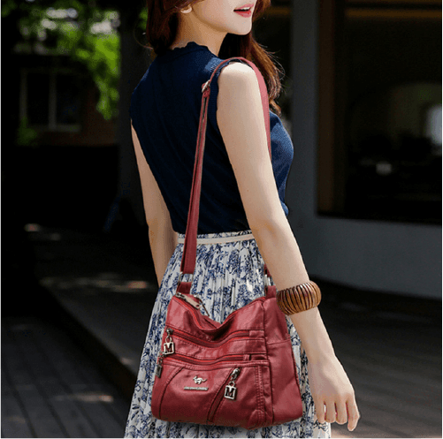 Bolsa Feminina de Couro Legítimo Safira SF664