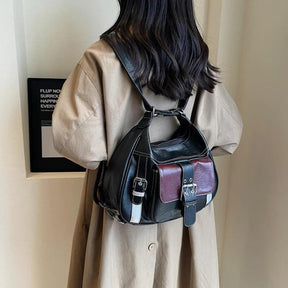 Bolsa Feminina 2 em 1 de Couro Legítimo Safira SF326