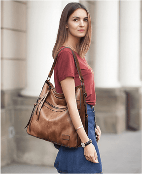 Bolsa Feminina de Couro Legítimo Safira SF478