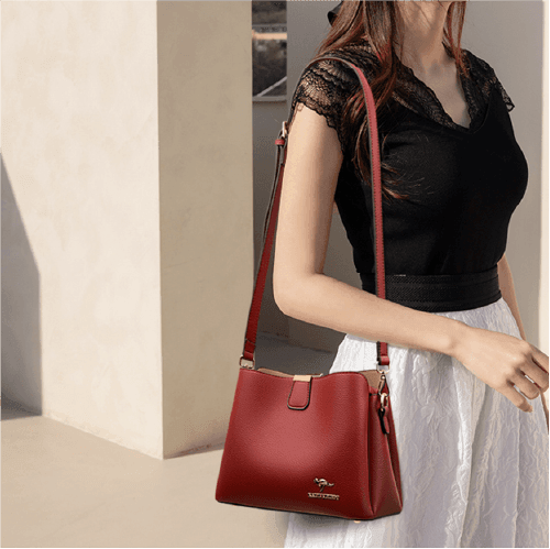 Bolsa Feminina de Couro Legítimo Safira SF729