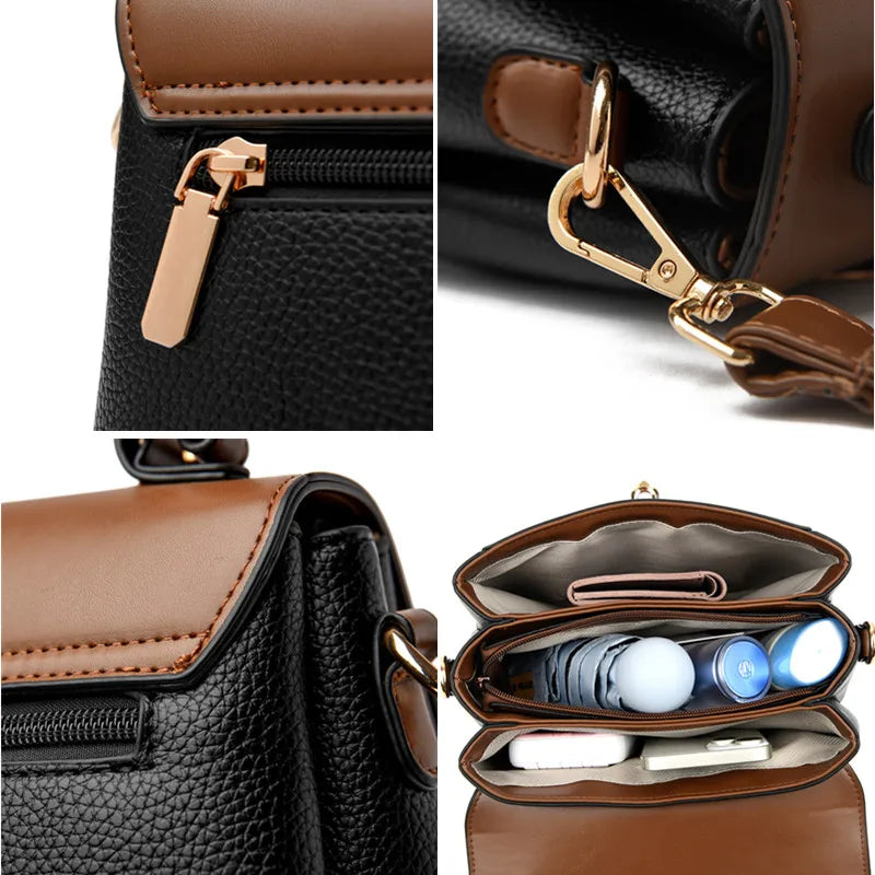 Bolsa Feminina de Couro Legítimo Safira SF288