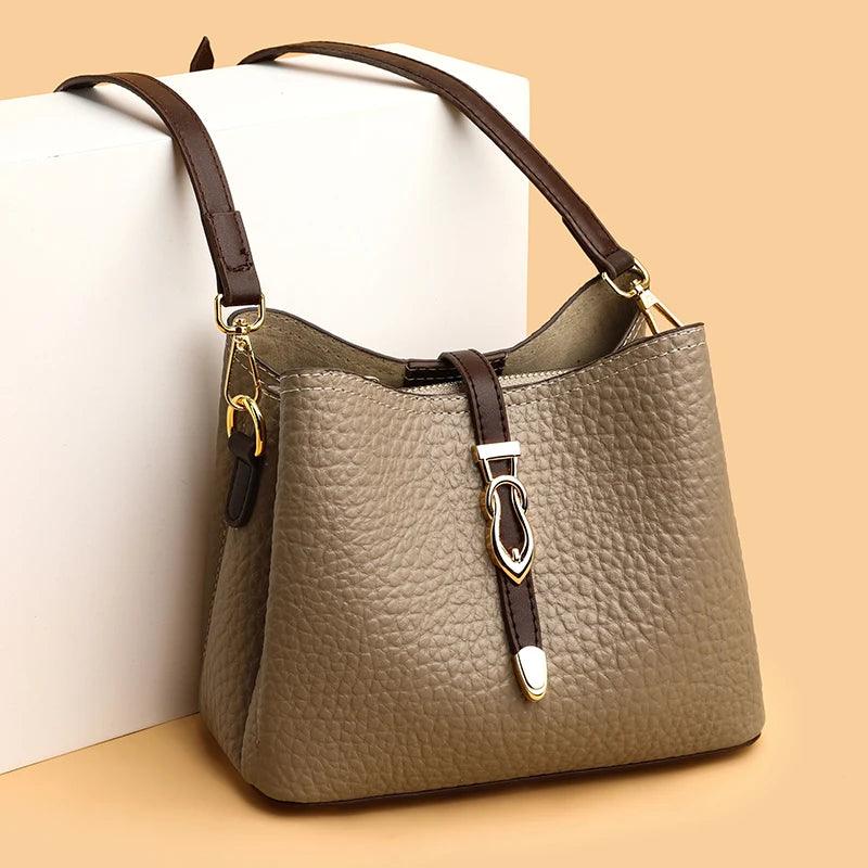Bolsa Feminina de Couro Legítimo Safira SF583