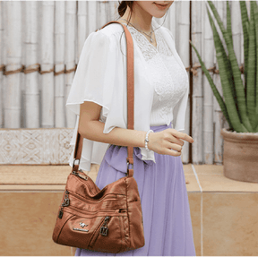 Bolsa Feminina de Couro Legítimo Safira SF664