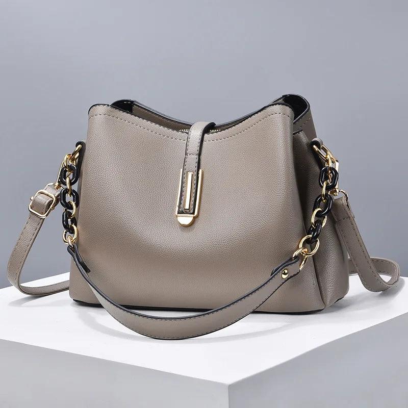 Bolsa Feminina de Couro Legítimo Safira SF247