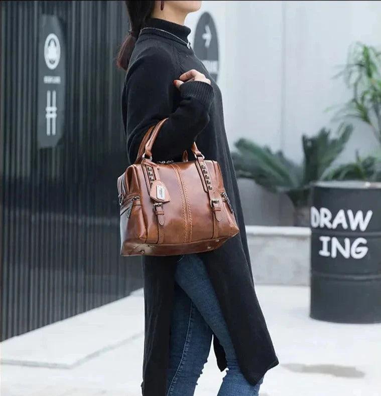 Bolsa Feminina de Couro Legítimo Safira SF211