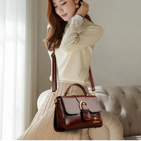 Bolsa Feminina de Couro Legítimo Safira SF417