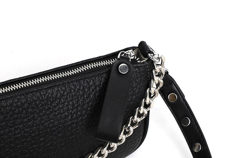 Bolsa Feminina Tiracolo de Couro Legítimo Safira SF837
