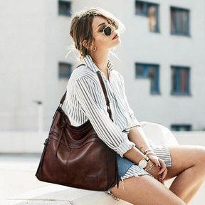 Bolsa Feminina de Couro Legítimo Safira SF478