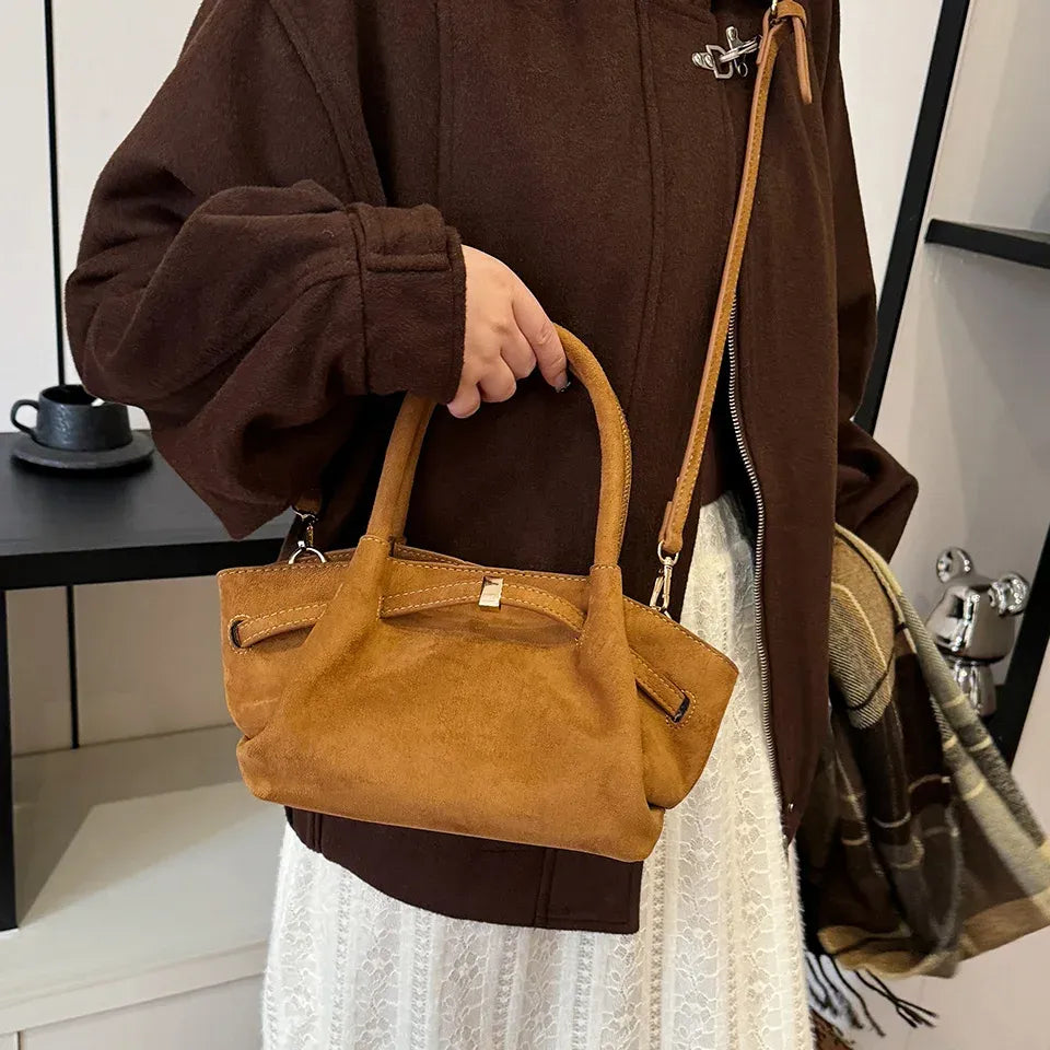 Bolsa Feminina de Camurça Safira SF712