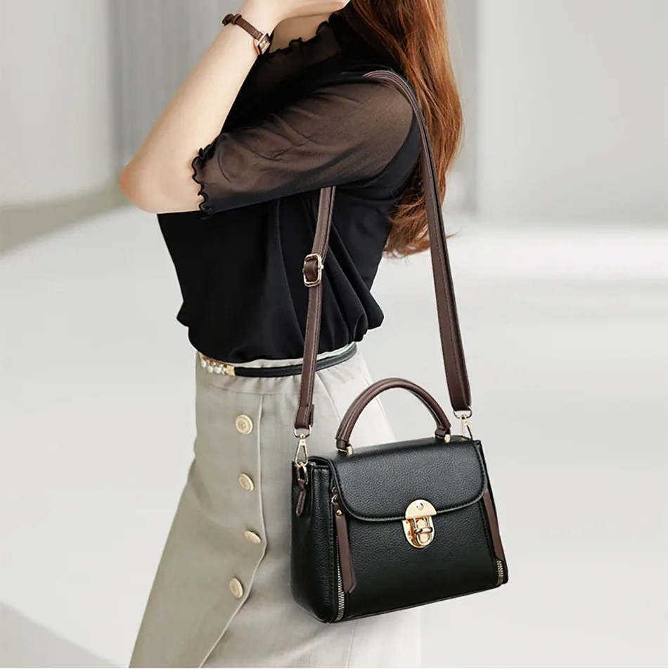 Bolsa Feminina de Couro Legítimo Safira SF218