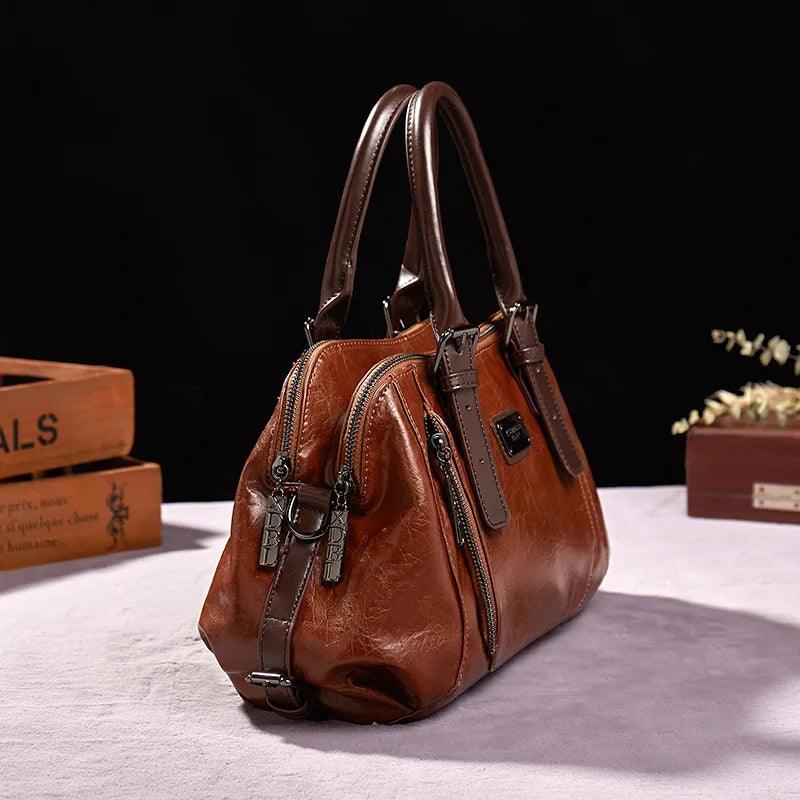 Bolsa Feminina de Couro Legítimo Safira SF271