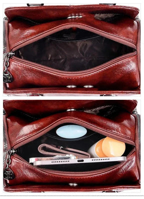 Bolsa Feminina de Couro Legítimo Safira SF328