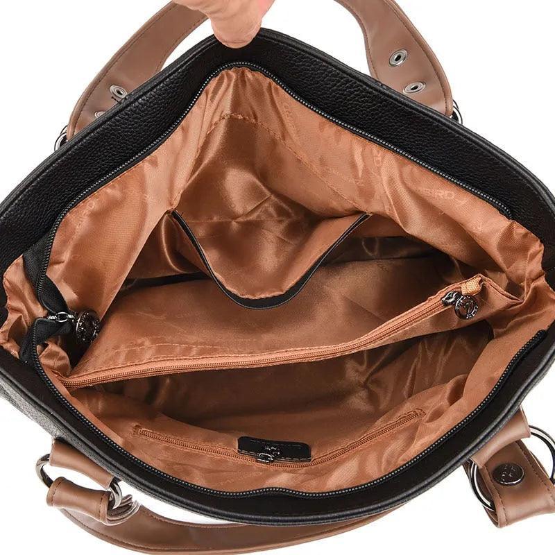 Bolsa Feminina de Couro Legítimo Safira SF238