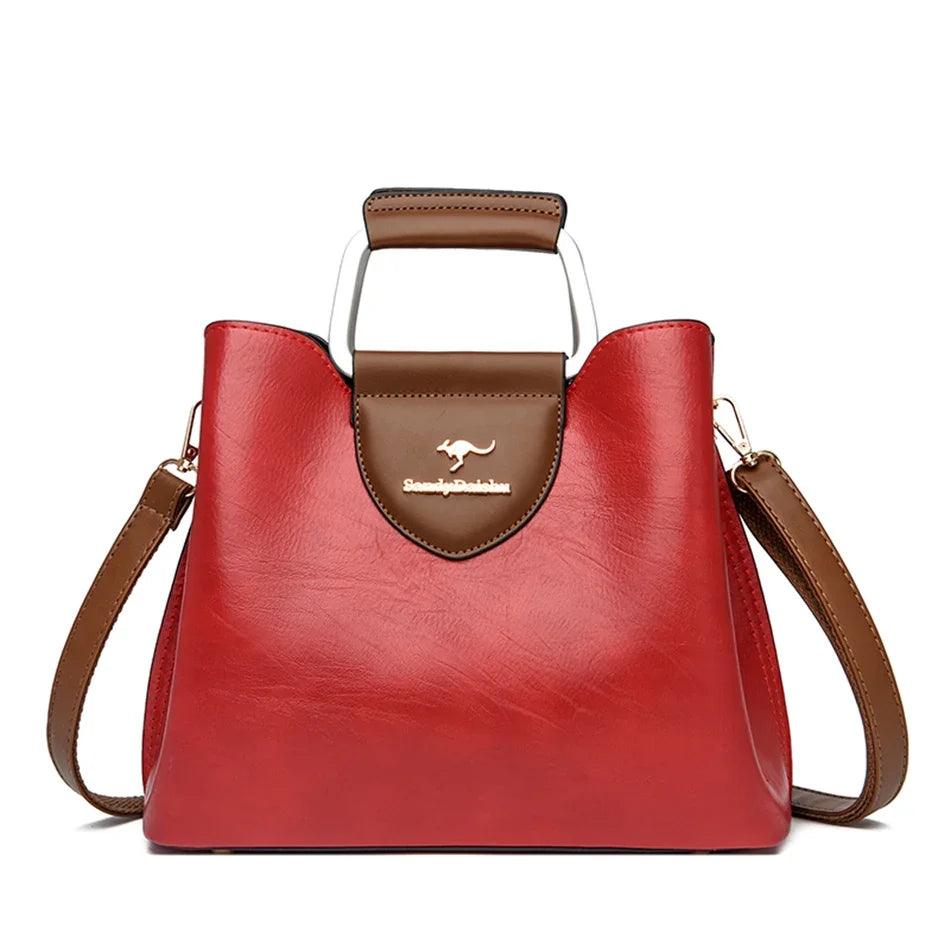 Bolsa Feminina de Couro Legítimo Safira SF233