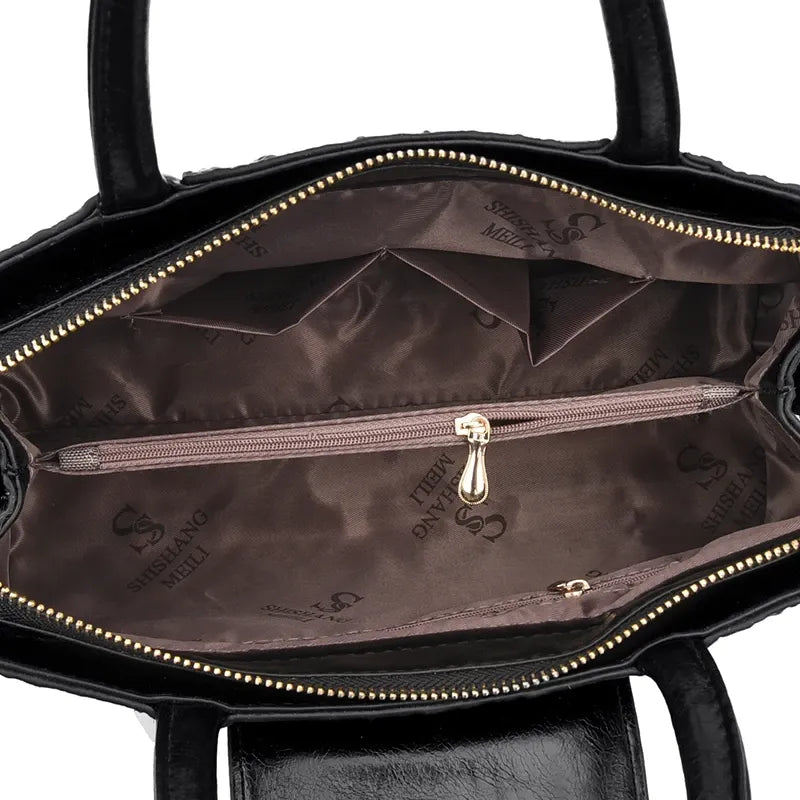 Bolsa Feminina de Couro Legítimo Safira SF642