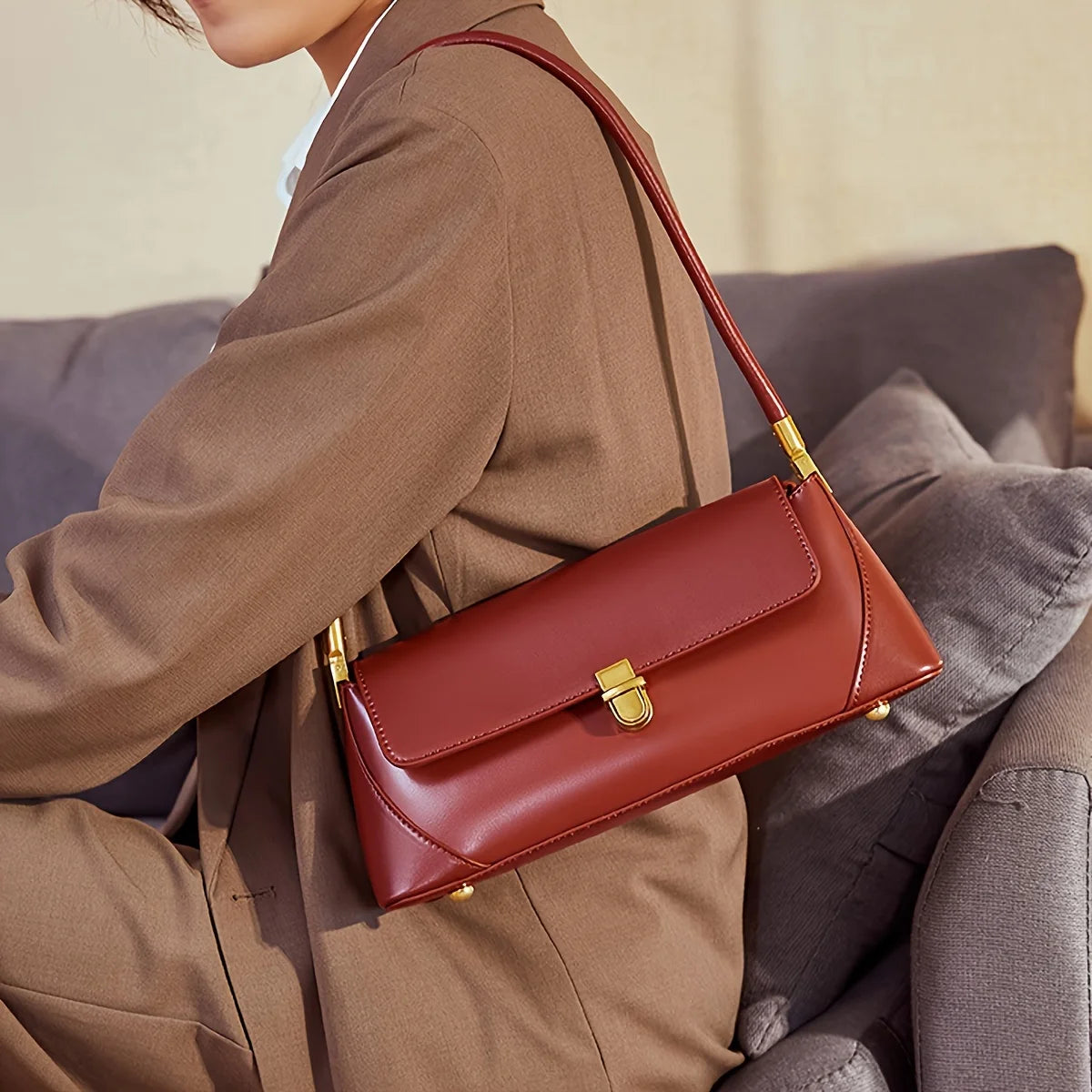 Bolsa Feminina de Couro Legítimo Safira SF627