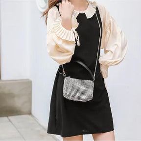 Bolsa Feminina de Poliéster Cravejado Safira SF413