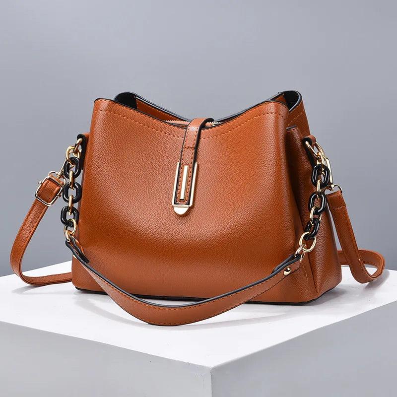 Bolsa Feminina de Couro Legítimo Safira SF247