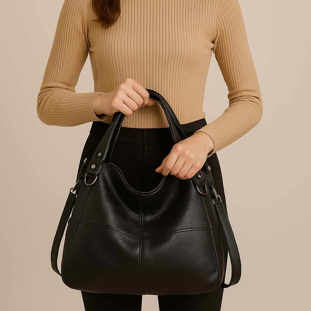 Bolsa Feminina de Couro Legítimo Safira SF684