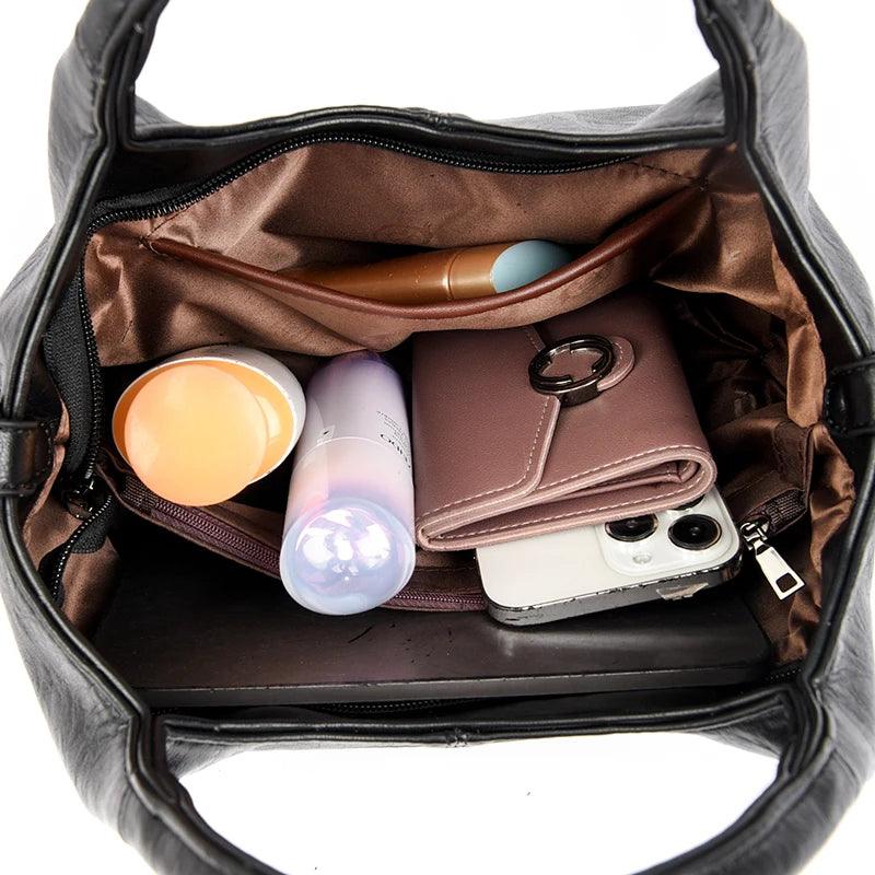 Bolsa Feminina de Couro Legítimo Safira SF376
