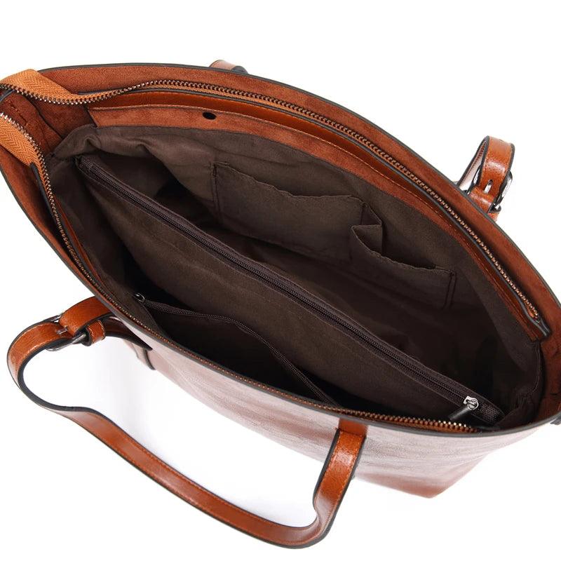 Bolsa Feminina de Couro Legítimo Safira SF537