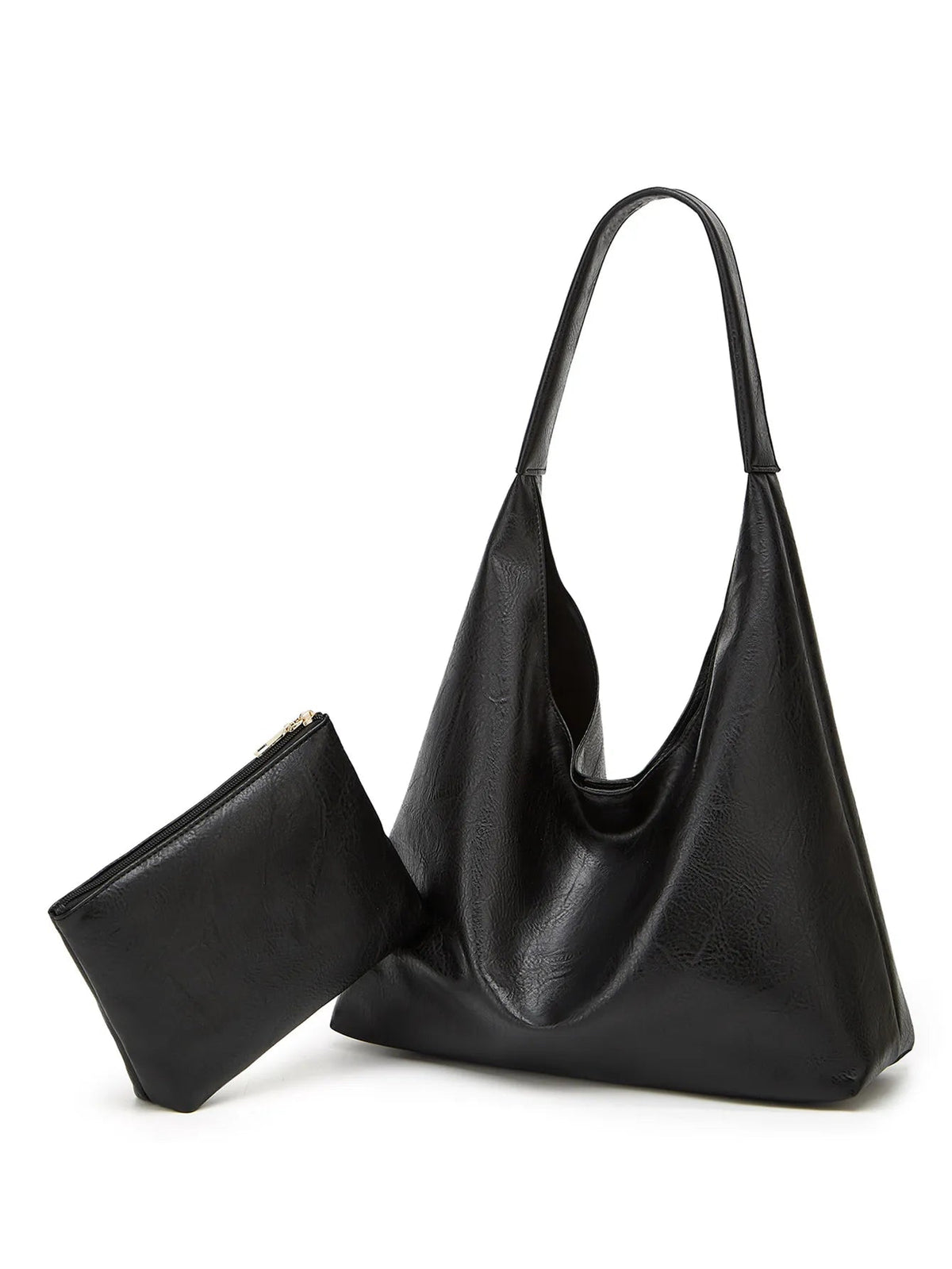 Bolsa em Couro Legítimo Tipo Carteiro + Carteira em Couro -Safira SF222