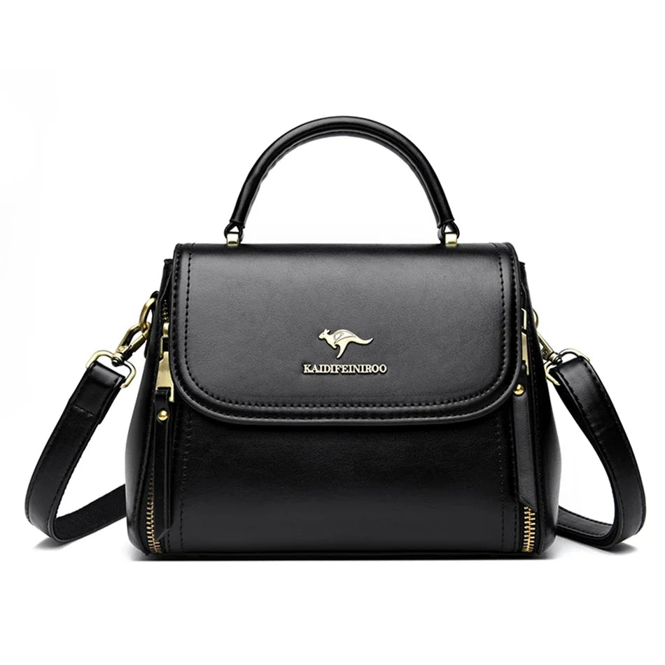 Bolsa Feminina de Couro Legítimo Safira SF834