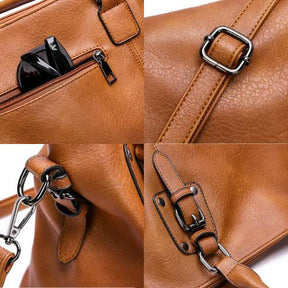 Bolsa Feminina de Couro Legítimo Safira SF468