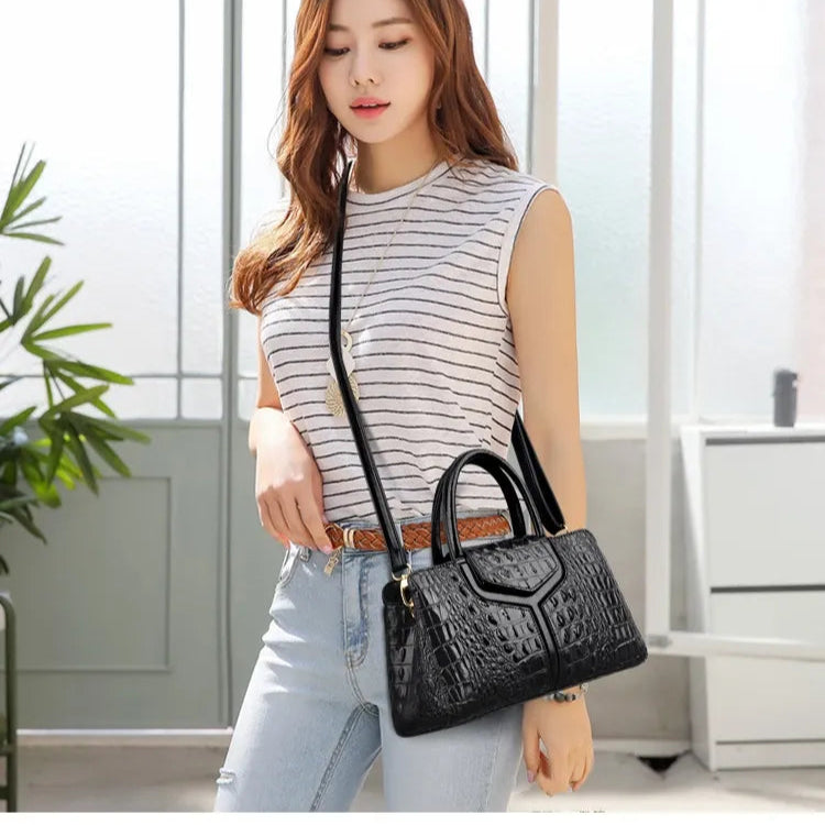 Bolsa Feminina de Couro Legítimo Safira SF642