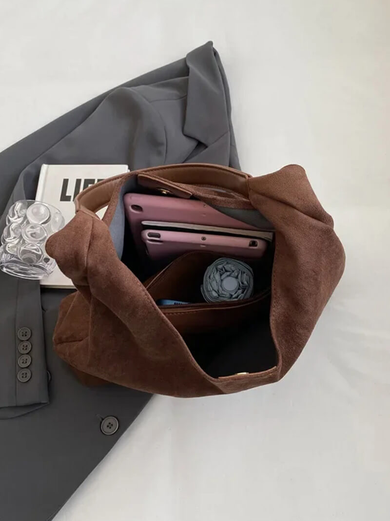 Bolsa Feminina de Camurça Safira SF385