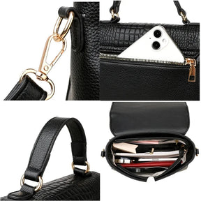 Bolsa Feminina de Couro Legítimo Safira SF431