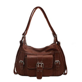 Bolsa Feminina 2 em 1 de Couro Legítimo Safira SF326