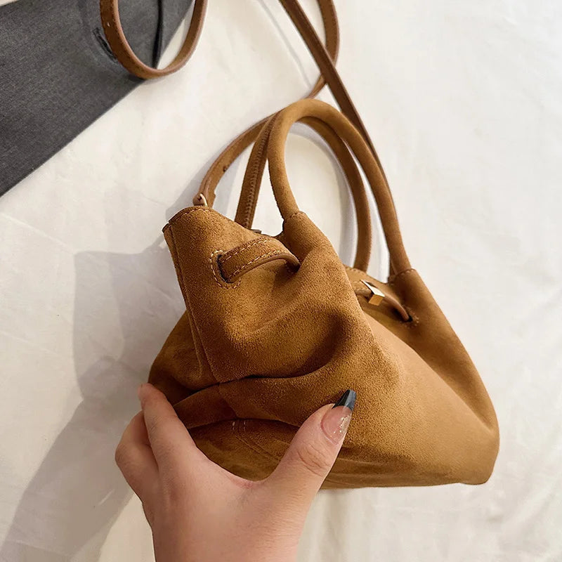 Bolsa Feminina de Camurça Safira SF712