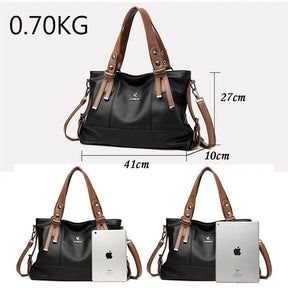 Bolsa Feminina de Couro Legítimo Safira SF238
