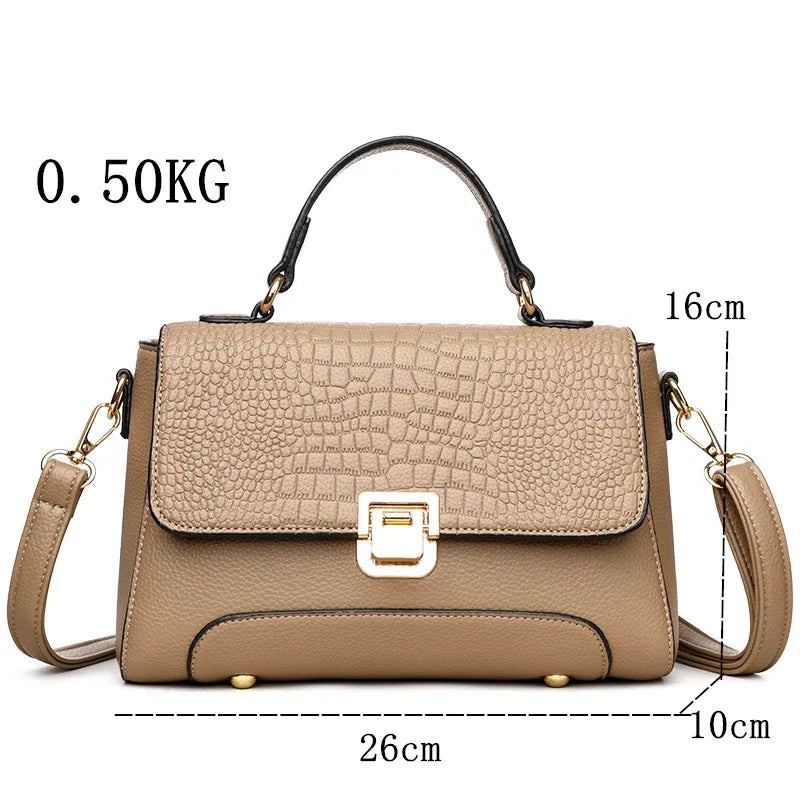 Bolsa Feminina de Couro Legítimo Safira SF431