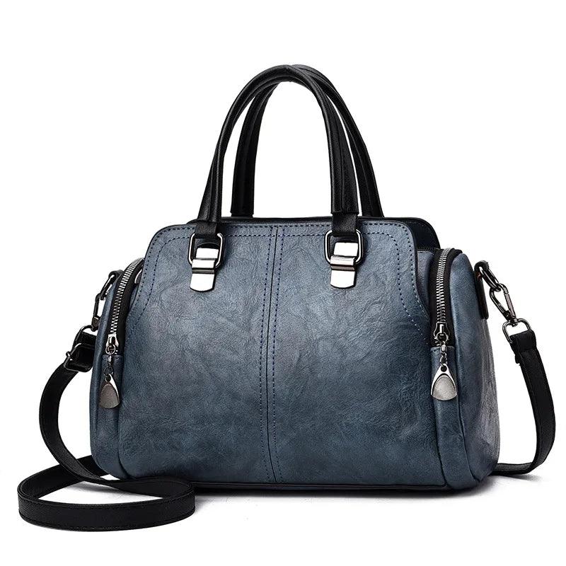 Bolsa Feminina de Couro Legítimo Safira SF183
