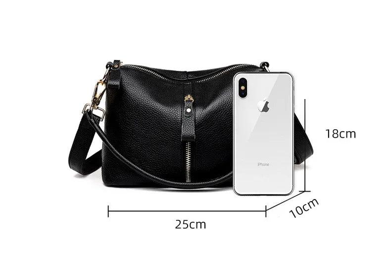 Bolsa Feminina de Couro Legítimo Safira SF634