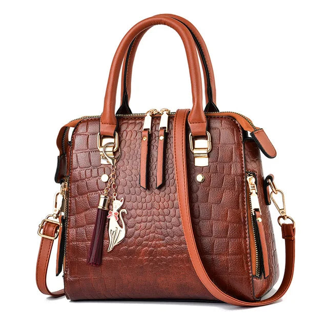 Bolsa Feminina de Couro Legítimo Safira SF286