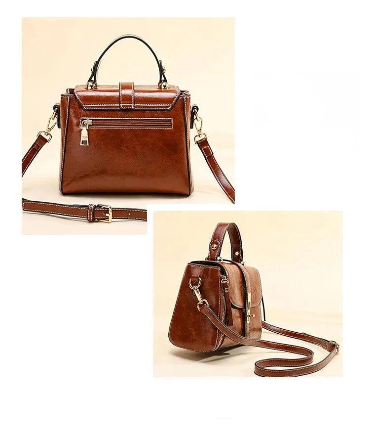 Bolsa Feminina de Couro Legítimo Safira SF396