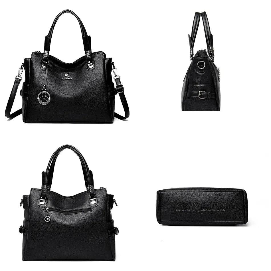 Bolsa Feminina de Couro Legítimo Safira SF731