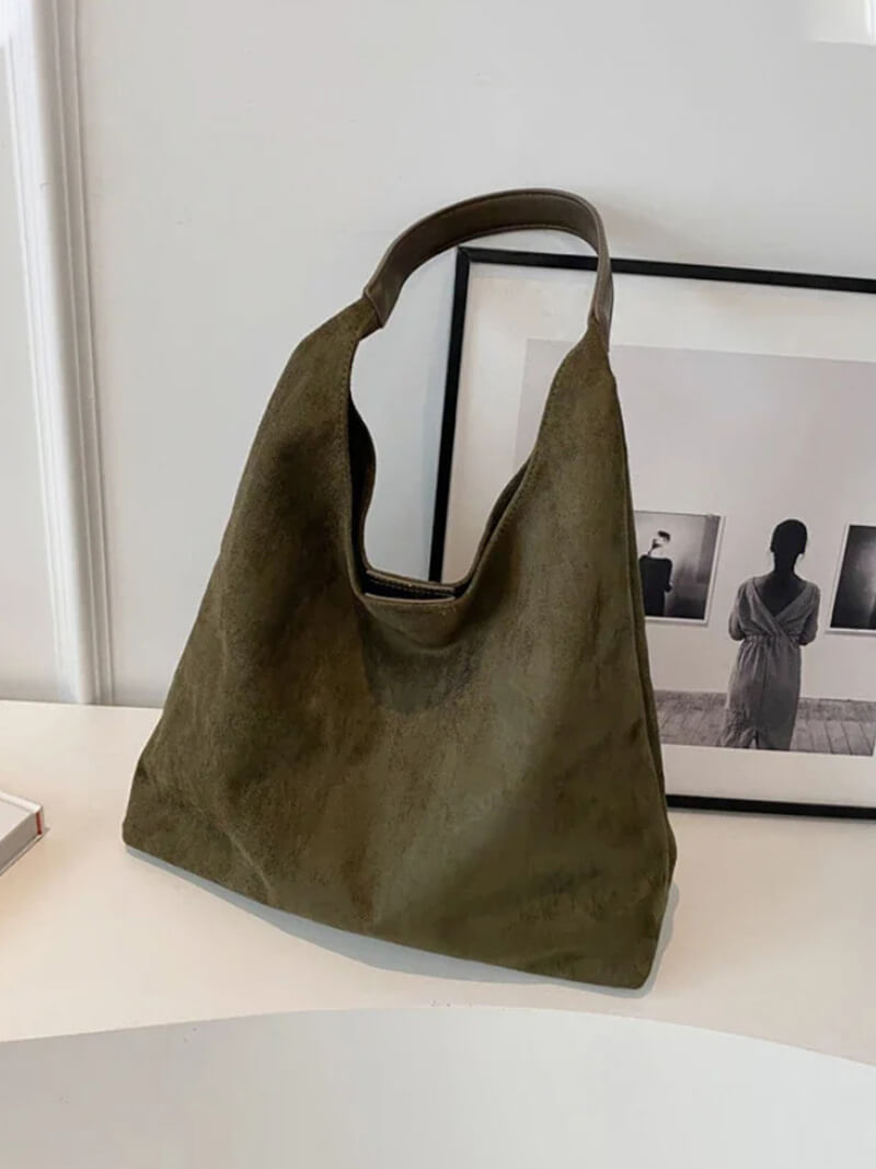 Bolsa Feminina de Camurça Safira SF385