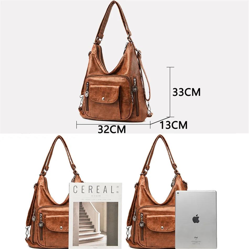 Bolsa Feminina de Couro Legítimo Safira SF482