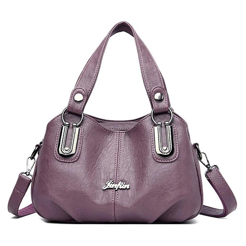 Bolsa Feminina de Couro Legítimo Safira SF847